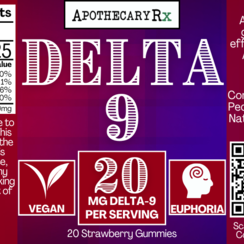 Apothecary Rx 20mg Delta-9 Gummies 20ct