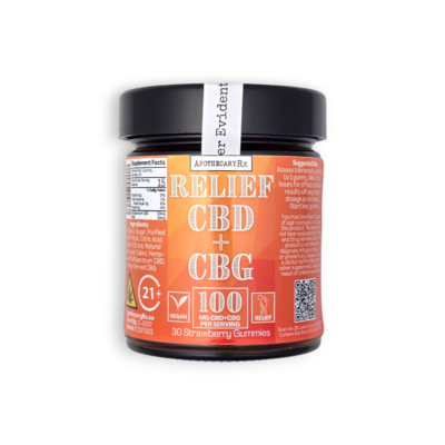 Apothecary Rx Apothecary Rx 100mg Full Spectrum CBD CBG 1:1 Relief Gummies 30ct