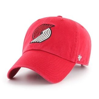 47 Brand '47 Brand Portland Trail Blazers Clean-Up Adjustable Hat Red