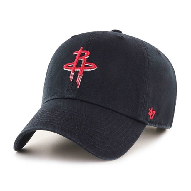 47 Brand '47 Brand Houston Rockets Clean-Up Adjustable Hat Black