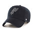 47 Brand '47 Brand San Antonio Spurs Clean-Up Adjustable Hat Black