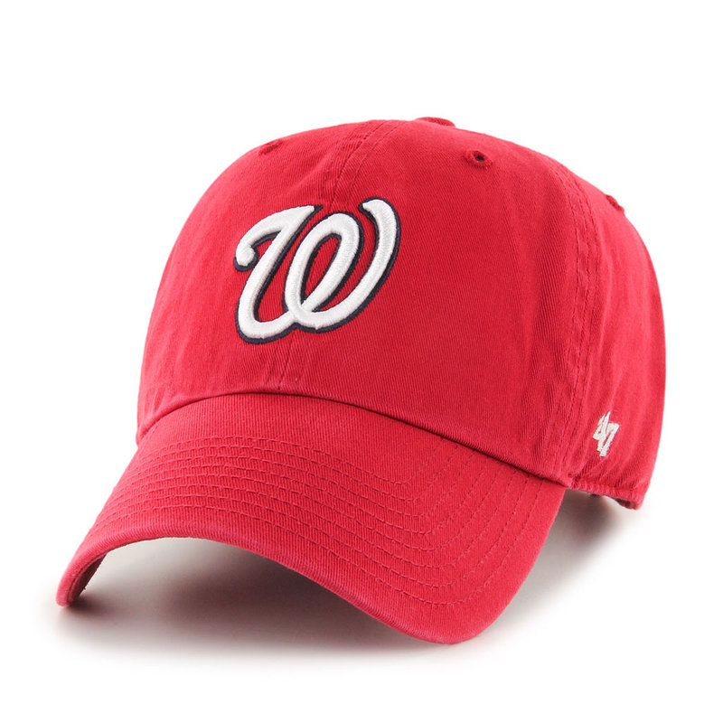 47 Brand '47 Brand Washington Nationals Clean-Up Adjustable Hat Red