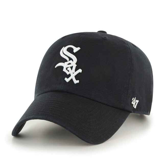 '47 Brand Chicago White Sox Clean-Up Adjustable Hat Black