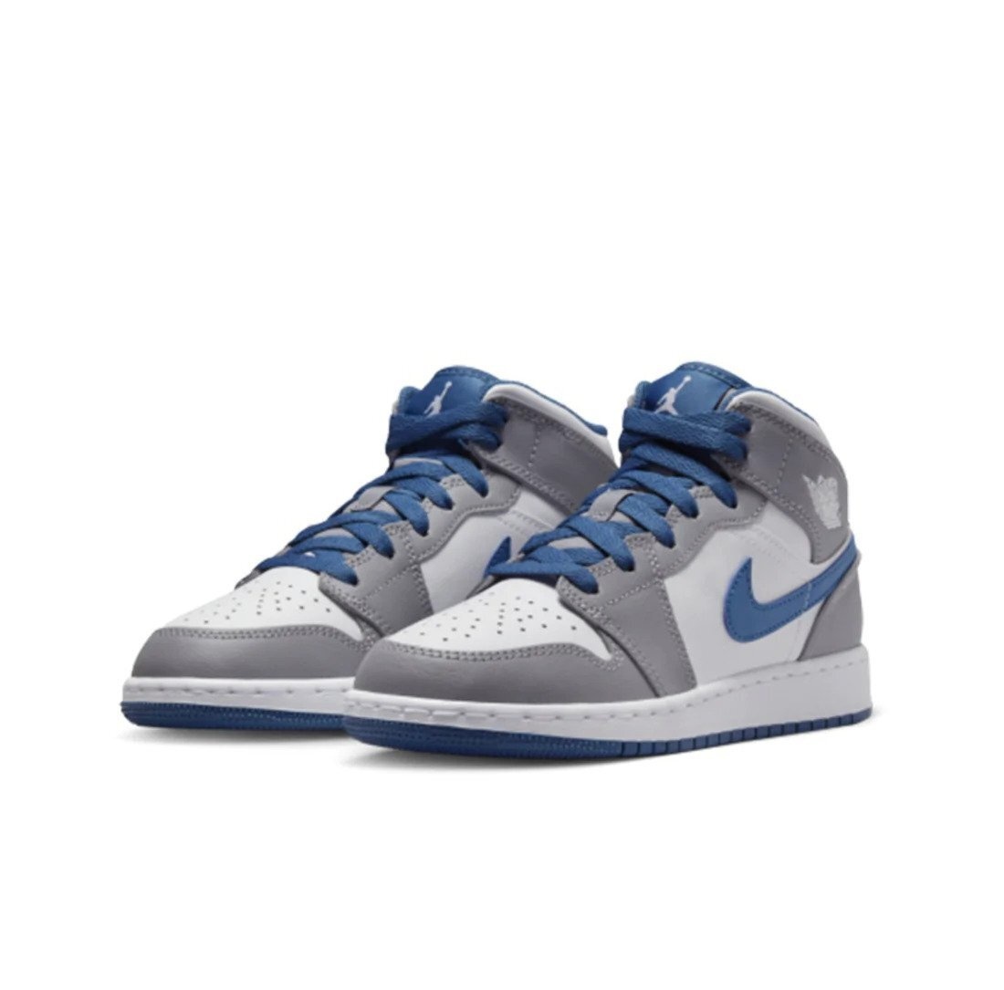 retro 1 mid black and blue