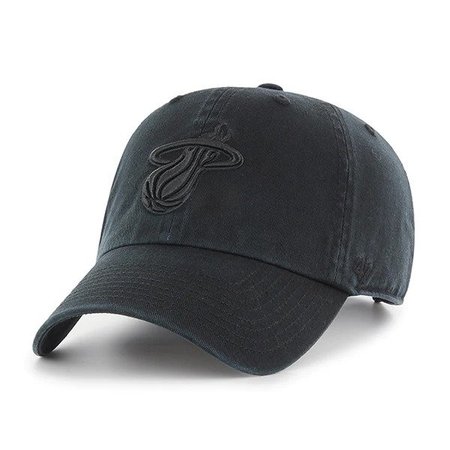 47 Brand '47 Brand Miami Heat Clean-Up Adjustable Hat Black