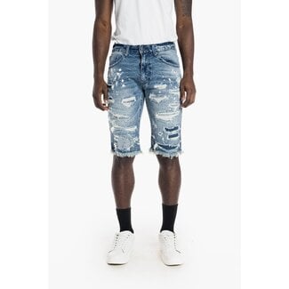 Smoke Rise Smoke Rise Denim Short Pebble Blue JS22231