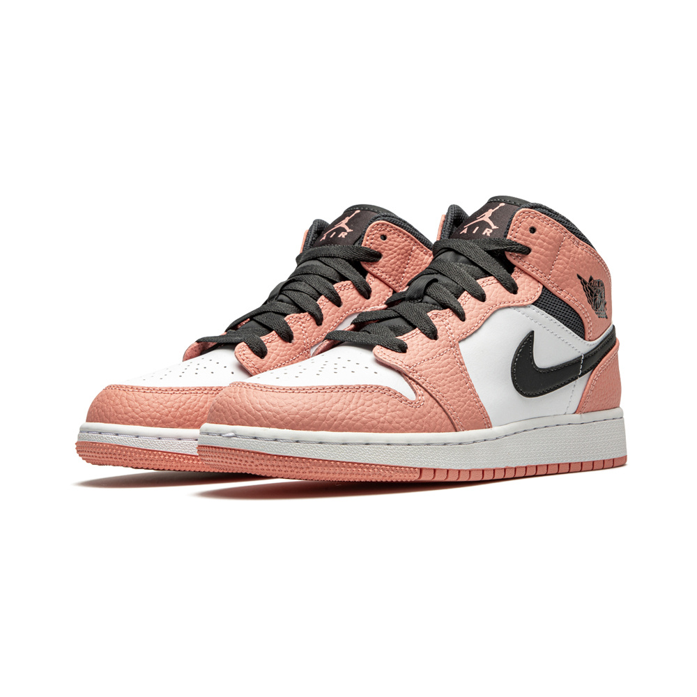 Jordan Retro 1 Mid Pink Quartz (GS) - Evoque Mtl