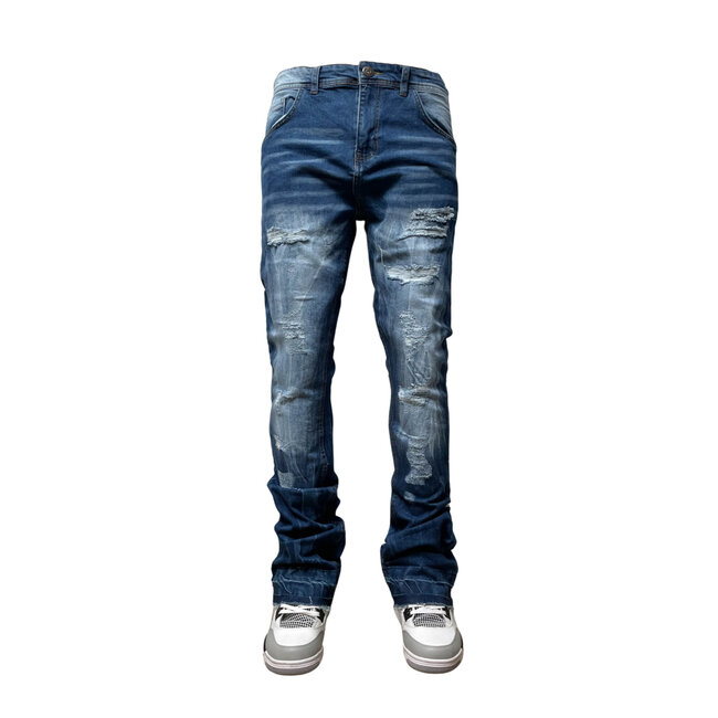 Genuine Genuine Stacked Jeans Dark Indigo GN3207