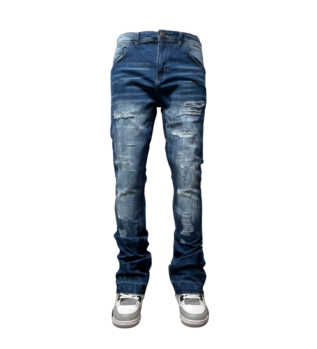 INDIGO Stacked Jeans | SERENEDE®