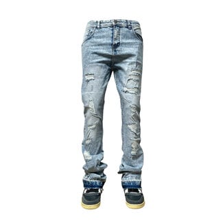 Genuine Stacked Jeans Ice Blue GN3207