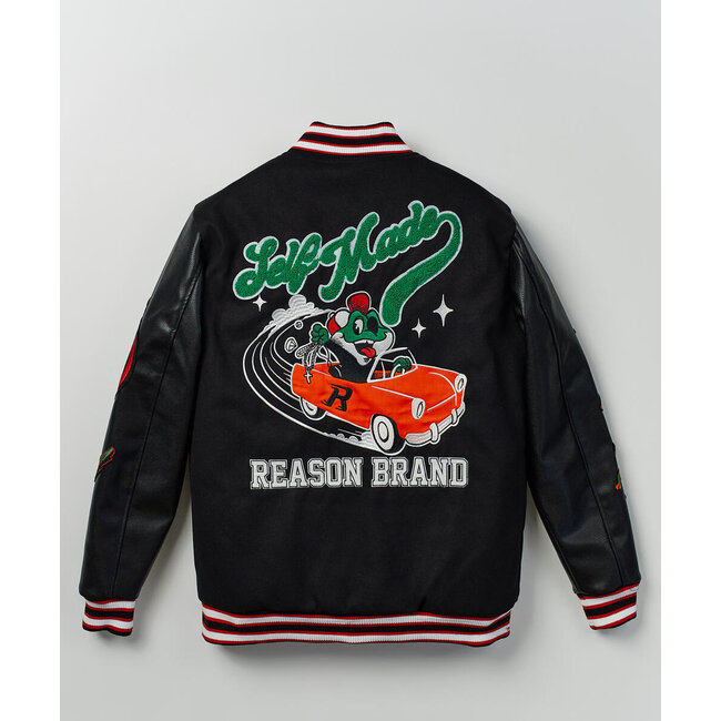 Reason NYC Reason Varsity Jacket Black (ROWF23-03)