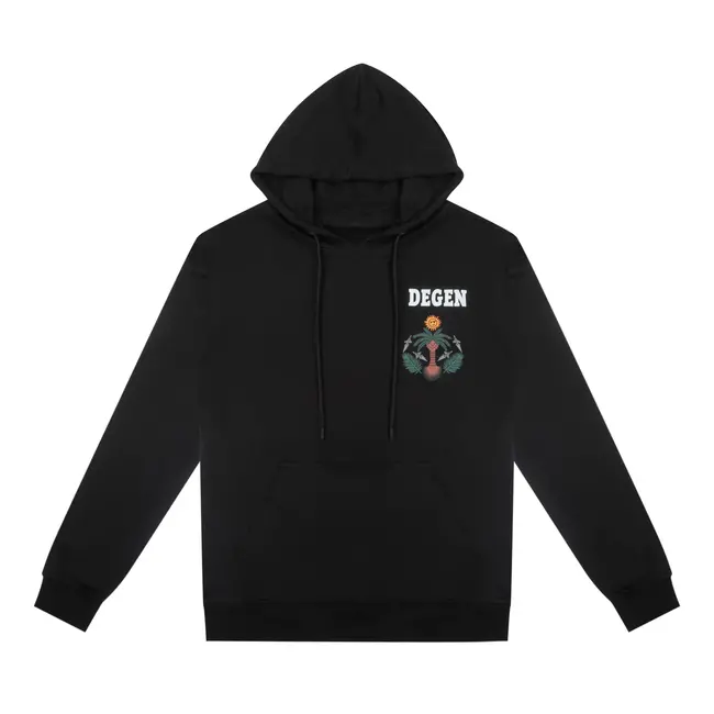 Degen Degen Debauchery New Money Black Hoodie
