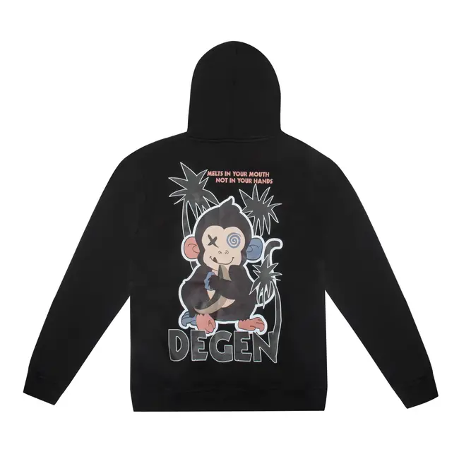 Degen Degen Monkey Business Black Hoodie