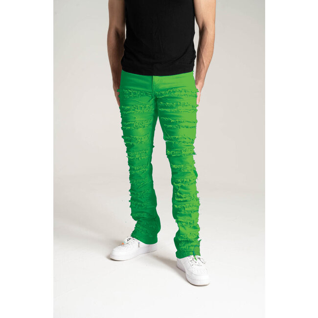 Spark Spark Stacked Jeans Green (S3016T)