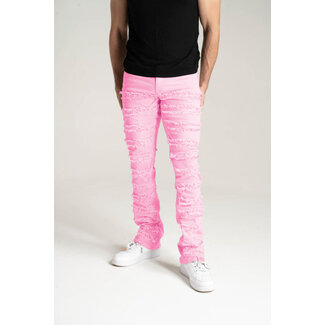 Spark Spark Stacked Jeans Pink (S3016T)
