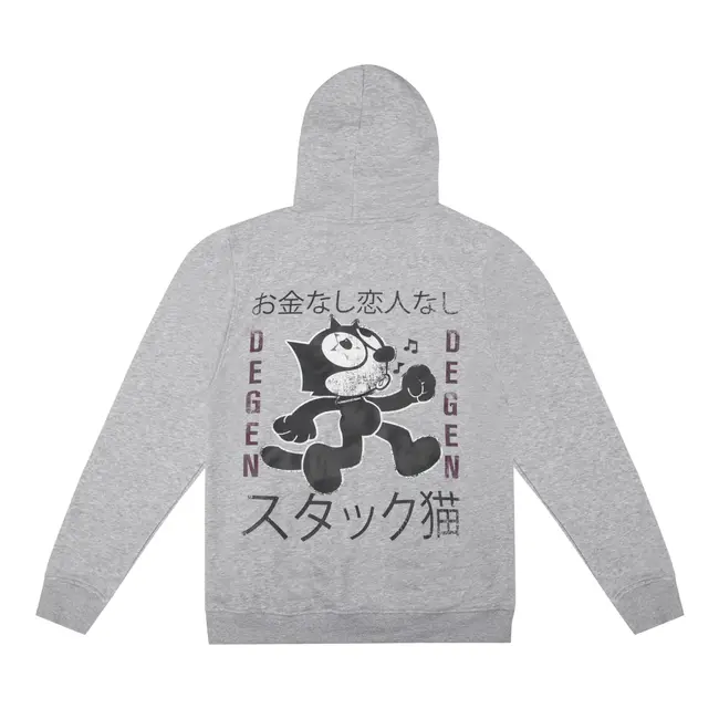 Degen Degen Rien a Foutre Grey Hoodie