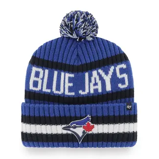 47 Brand '47 Brand Blue Jays Cuff Pom Knit Hat Blue/Black