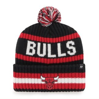 47 Brand '47 Brand Chicago Bulls Cuff Pom Knit Hat Red/Black