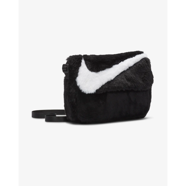 Nike Nike Sportswear Futura 365 Faux Fur Crossbody Bag Black