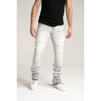 Taker Taker Stacked Jeans Grey (B2079)