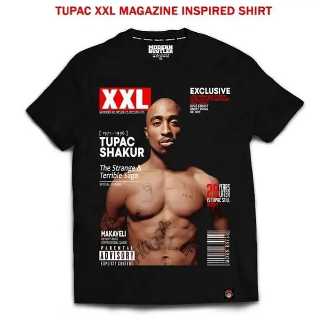 Modern Hustler Modern Hustler Tupac Black/Red T-Shirt
