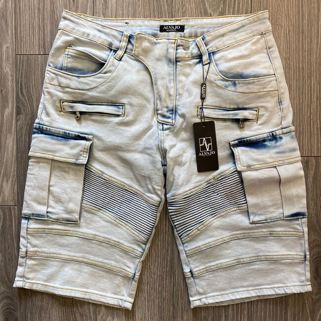 alvajo Alvajo Biker Shorts Light Blue