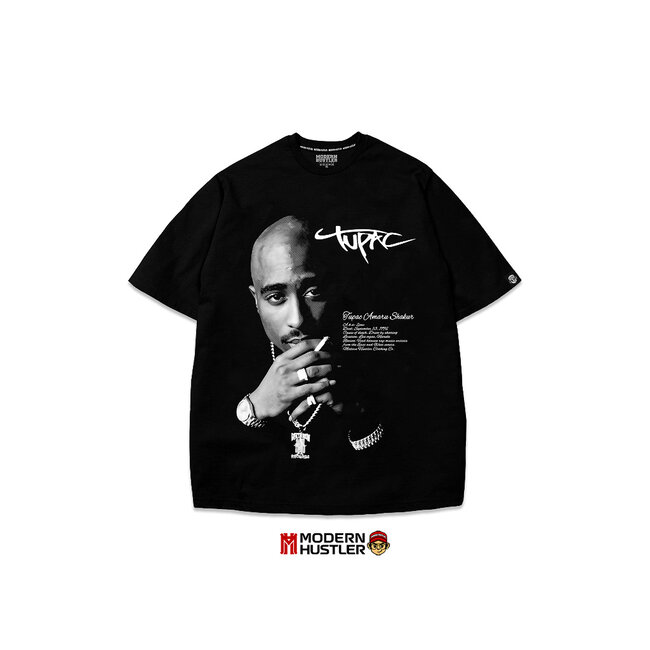 Modern Hustler Modern Hustler Tupac Black/White Smoke T-Shirt