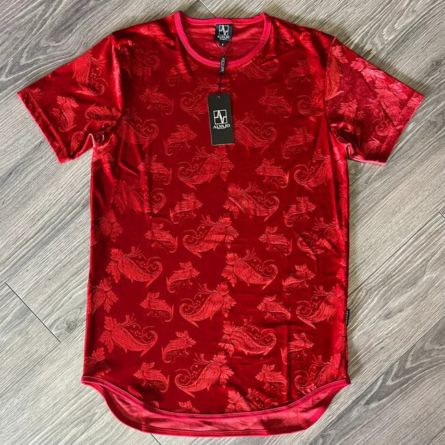 alvajo Alvajo Red Velvet Paisley Tee