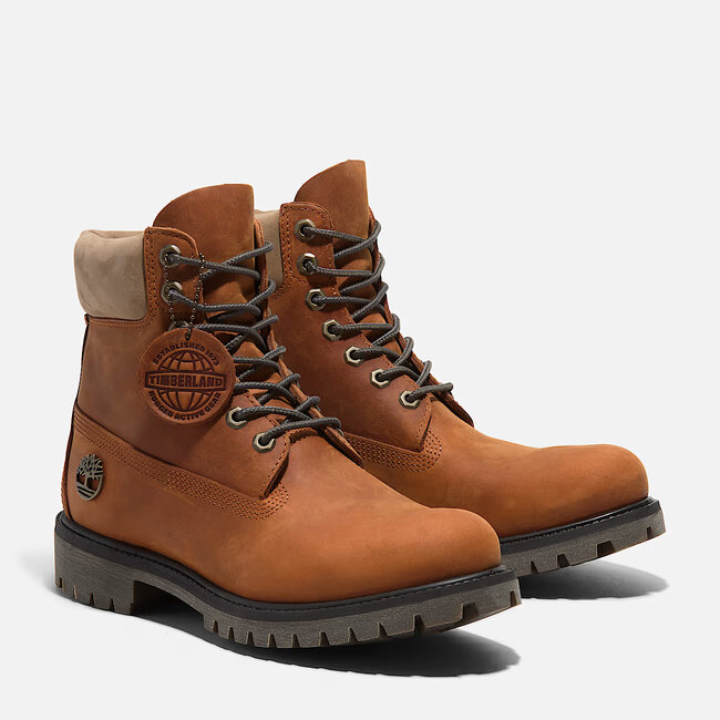 Timberland Timberland 6 Inch Premium Boot Medium Orange Full G (0A2P6W)