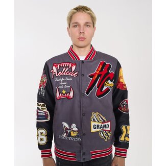 Reason NYC Reason Dodge Hellcat Varsity Jacket Grey (DG-93)