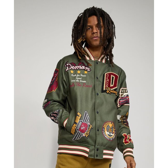 Reason NYC Reason Dodge Demon Varsity Jacket Green (DG-94)