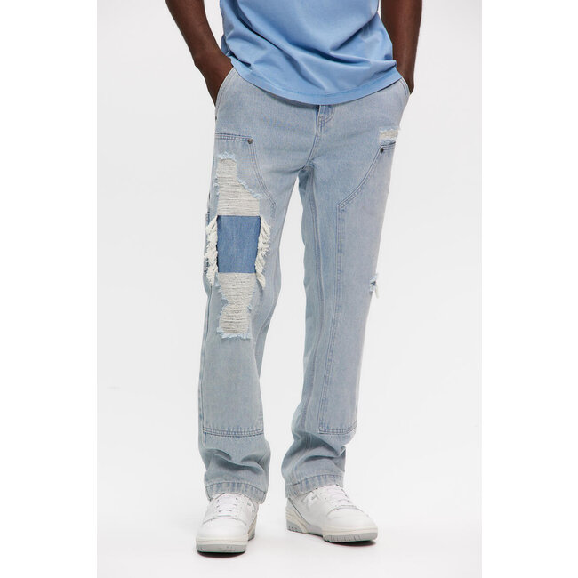 Kuwalla Kuwalla Destroyed Carpenter Denim Blue (KUL-CRD03)