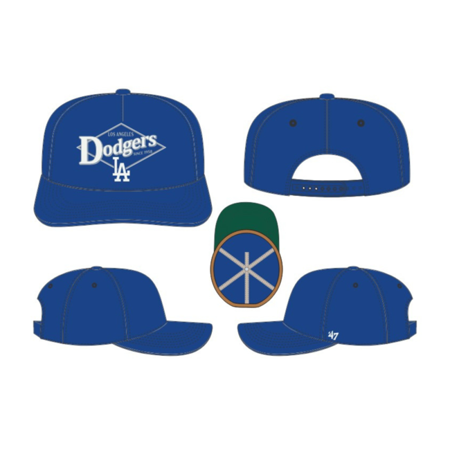 47 Brand 47' Brand MLB-Golden Diamond Los Angeles Dodgers Hitch Blue