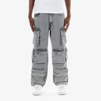 Copper Rivet Copper Rivet Baggy Cargo Jeans Grey (433088-GY)