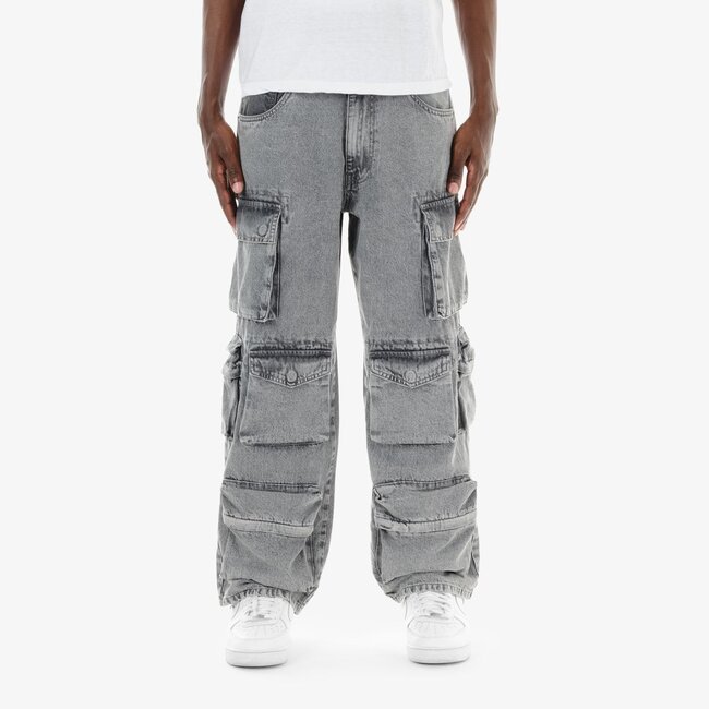 Copper Rivet Copper Rivet Baggy Cargo Jeans Grey (433088-GY)