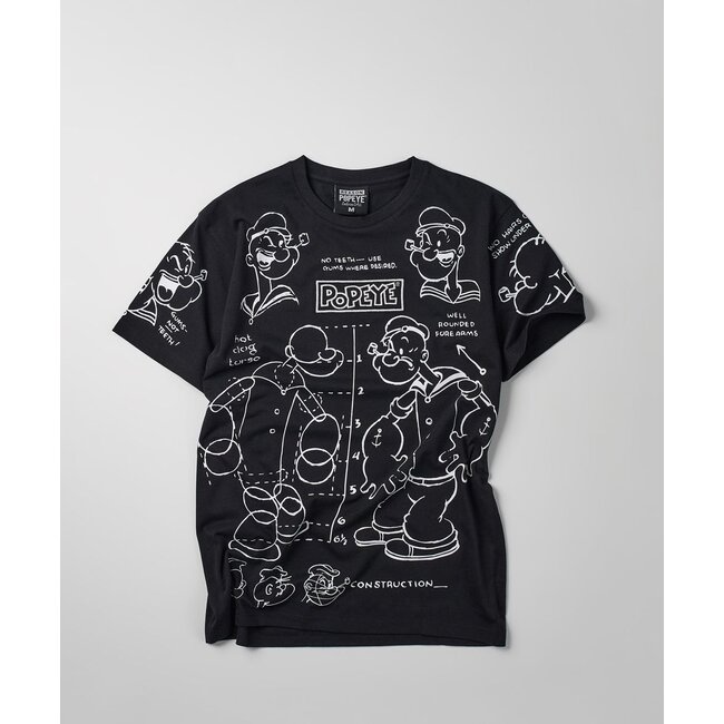 Reason NYC Reason NYC Popeye Construction Tee Black (POP-40)