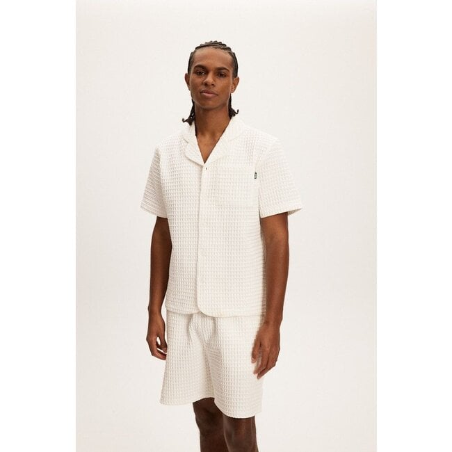 Kuwalla Kuwalla Heavy Waffle Shirt White (UKUL-0125-HWS115)