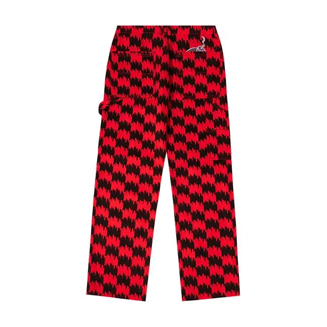 The Hundreds The Hundreds Houndstooth Denim Red