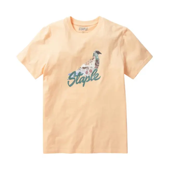 Staple Staple NYC Woodlawn T Shirt Peach