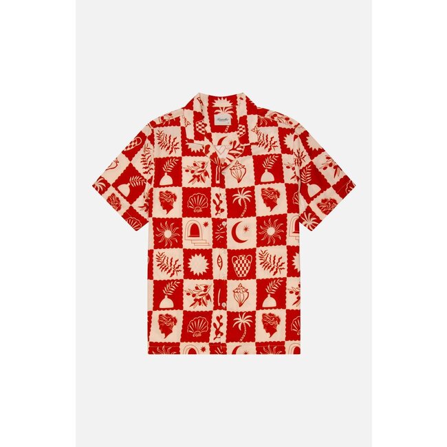 Kuwalla Kuwalla Beach Shirt Rust (KUL-0125-SS008B)