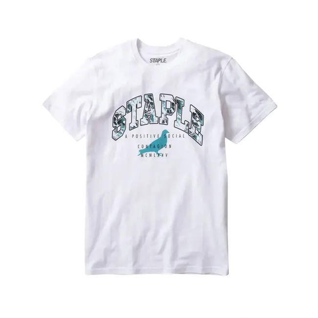 Staple Staple NYC Logo T Shirt Wave WHT/Blue