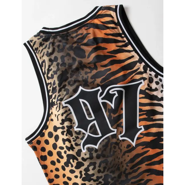 Staple Staple Mesh Basketball Jersey Brown