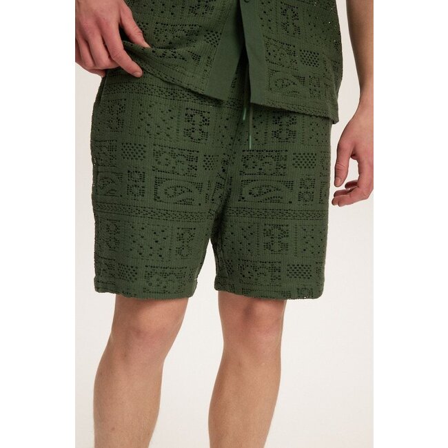 Kuwalla Kuwalla Crochet Shorts GRN (KUL-0125-SH305)