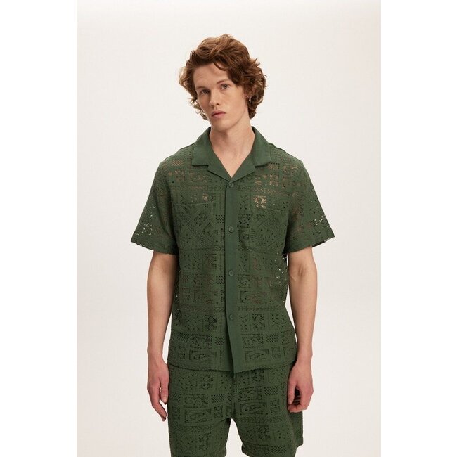 Kuwalla Kuwalla Crochet Yacht Shirt 2.0 GRN (KUL-0125-CYS101)