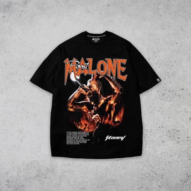 Modern Hustler Modern Hustler Post Malone Black T-Shirt