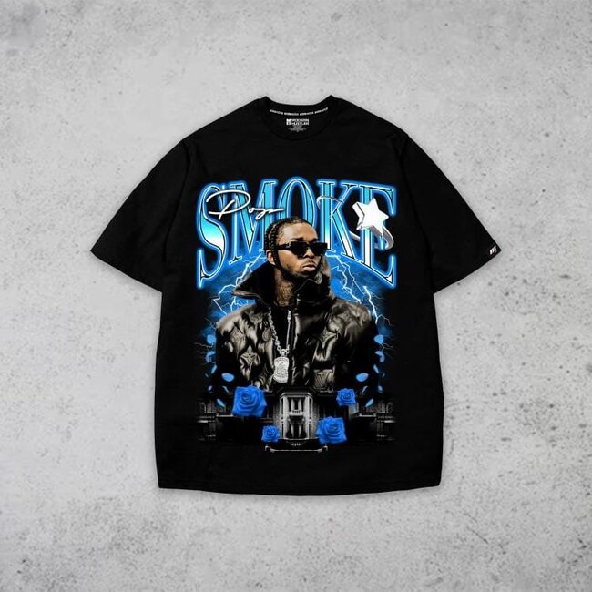 Modern Hustler Modern Hustler Pop Smoke Black T-Shirt (v3)