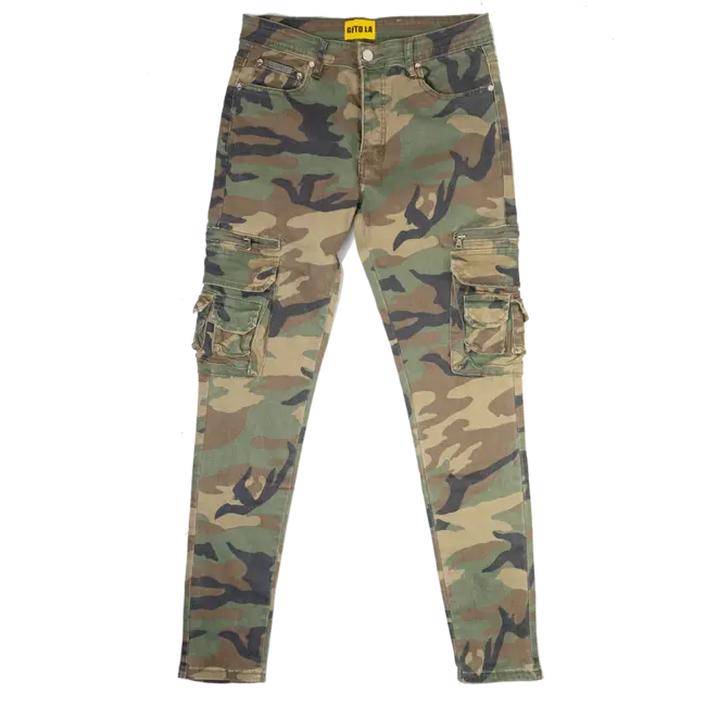 GFTD GFTD LA Cargo Skinny Jeans OG Camo