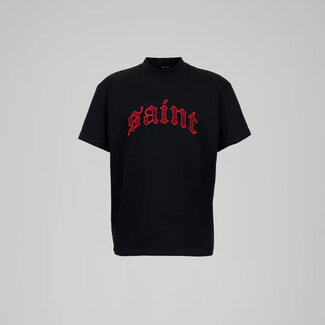 Tourn Tourn Saint Embroidery Tee Black Red (SA-010)