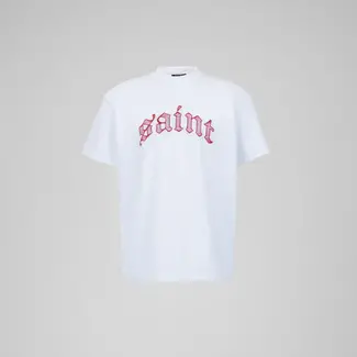 Tourn Tourn Saint Embroidery Tee White Red (SA-011)