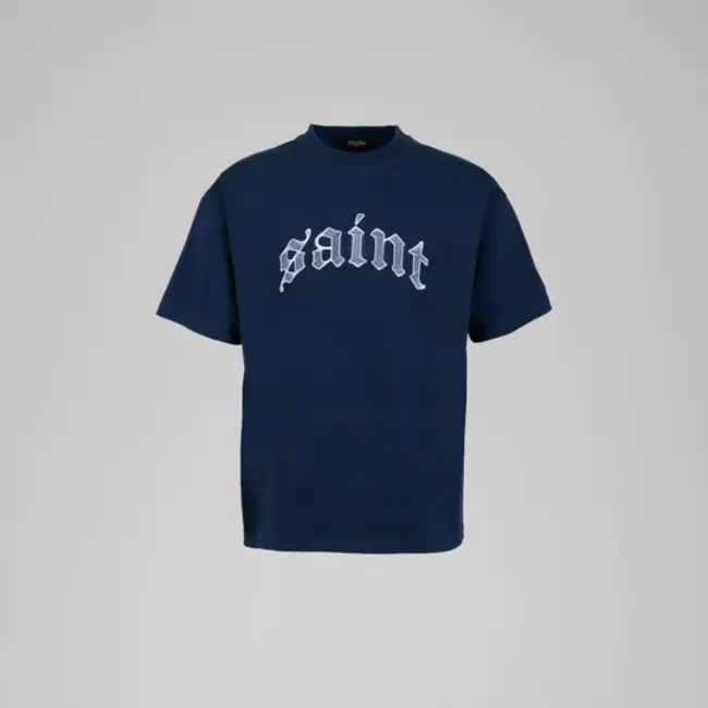 Tourn Tourn Saint Embroidery Tee Navy White